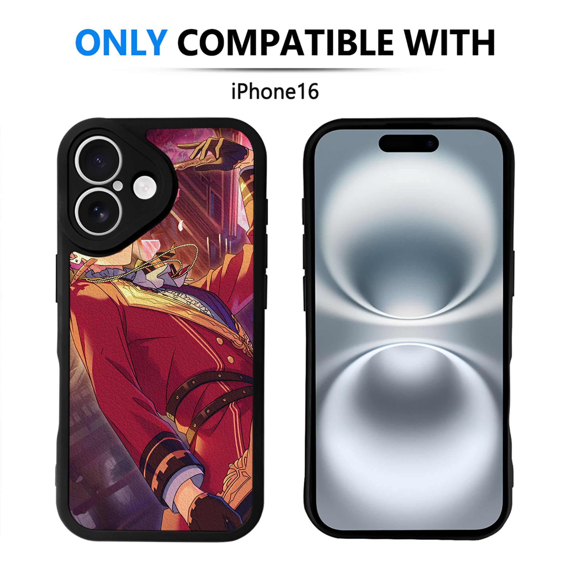 （画像用） あんさんぶるスターズ! Ensemble Stars 【iPhone 16シリーズ対応】シリコンスマホケース（レザー調） 材質：シリコン